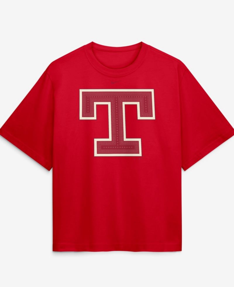 Women's Red Texas Rangers Premium Essentials Relaxed Boxy T-Shirt