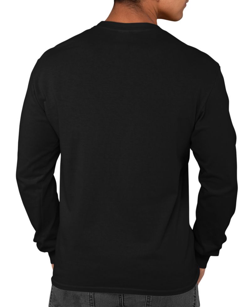 Men's Patriot Cow Skull Word Art Long-Sleeve T-Shirt