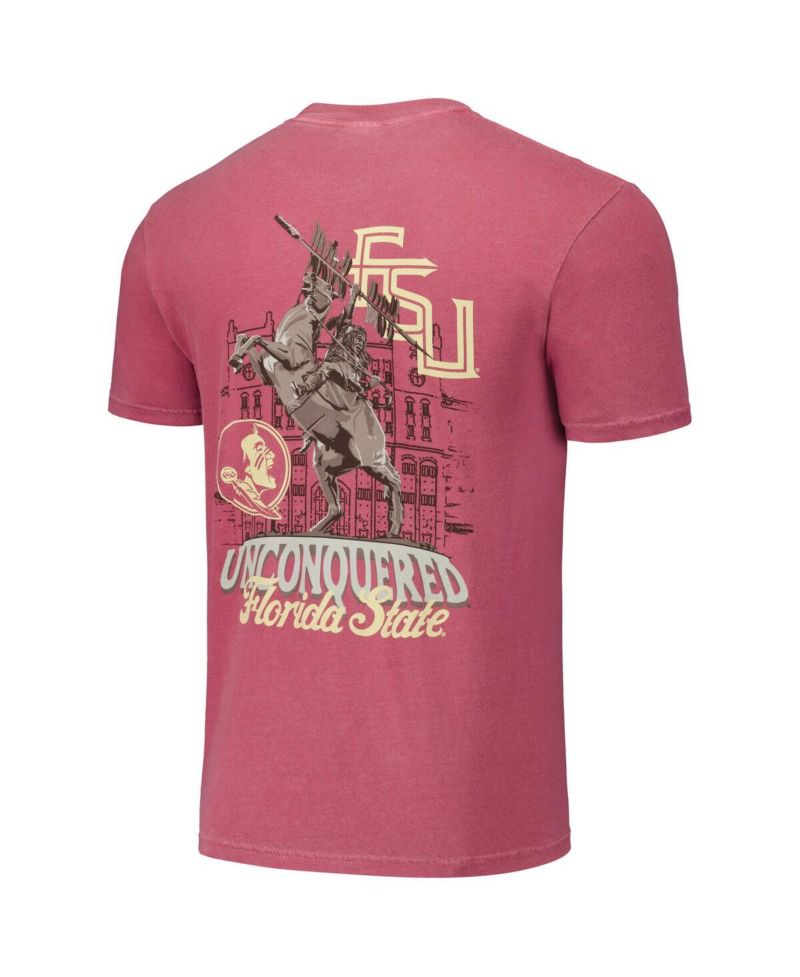 Men's and Women's Garnet Florida State Seminoles Hyper Local Unconquered Statue T-Shirt