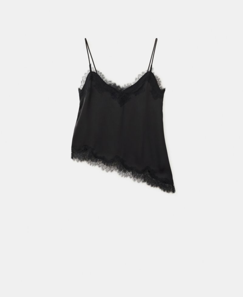 Women's Asymmetrical Lace Lingerie Top