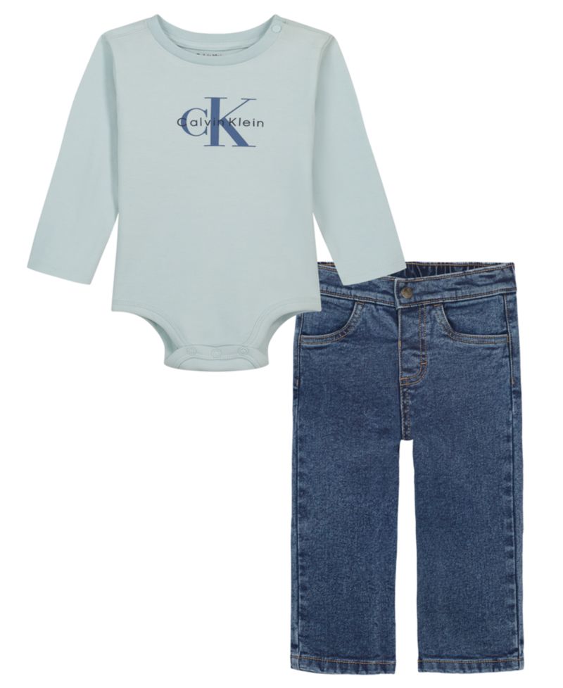 Baby Boys' Long-Sleeve Bodysuit and Pants, 2-Piece Set