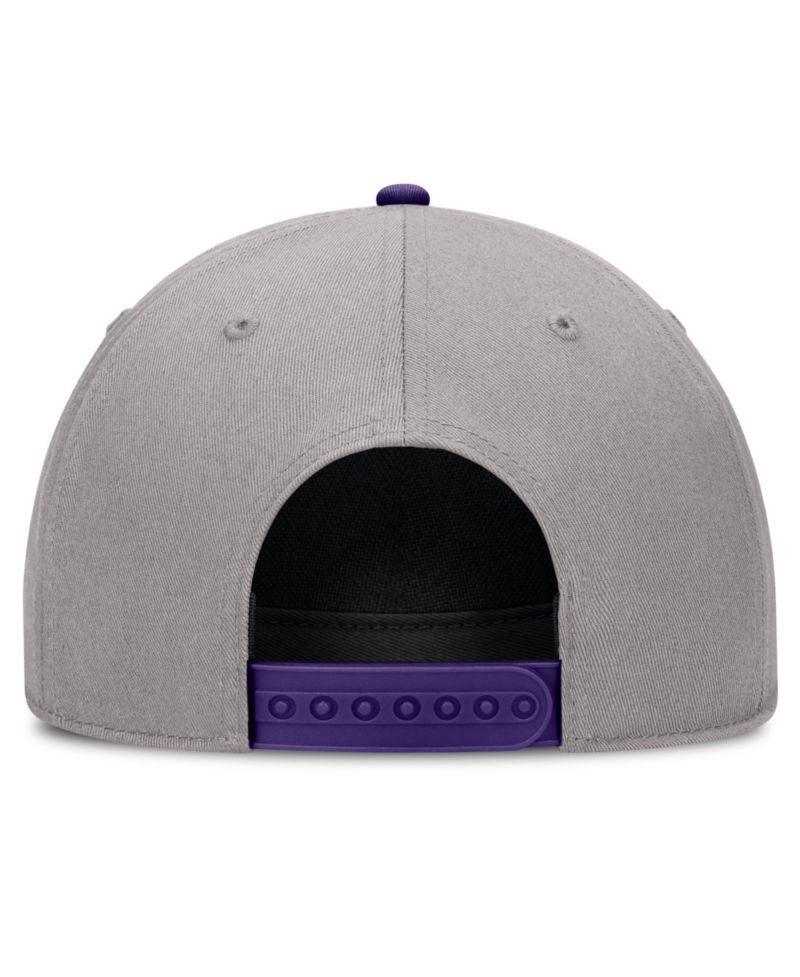 Men's and Women's Gray LSU Tigers Primetime Rise Rope Adjustable Hat