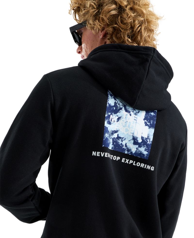 Men's Evolution Granitic Rock Print Box Graphic Regular-Fit Hoodie