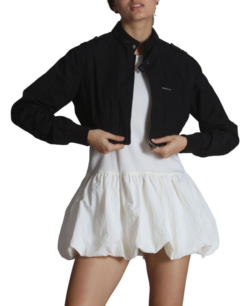 Women's Mini Cropped Racer Jacket