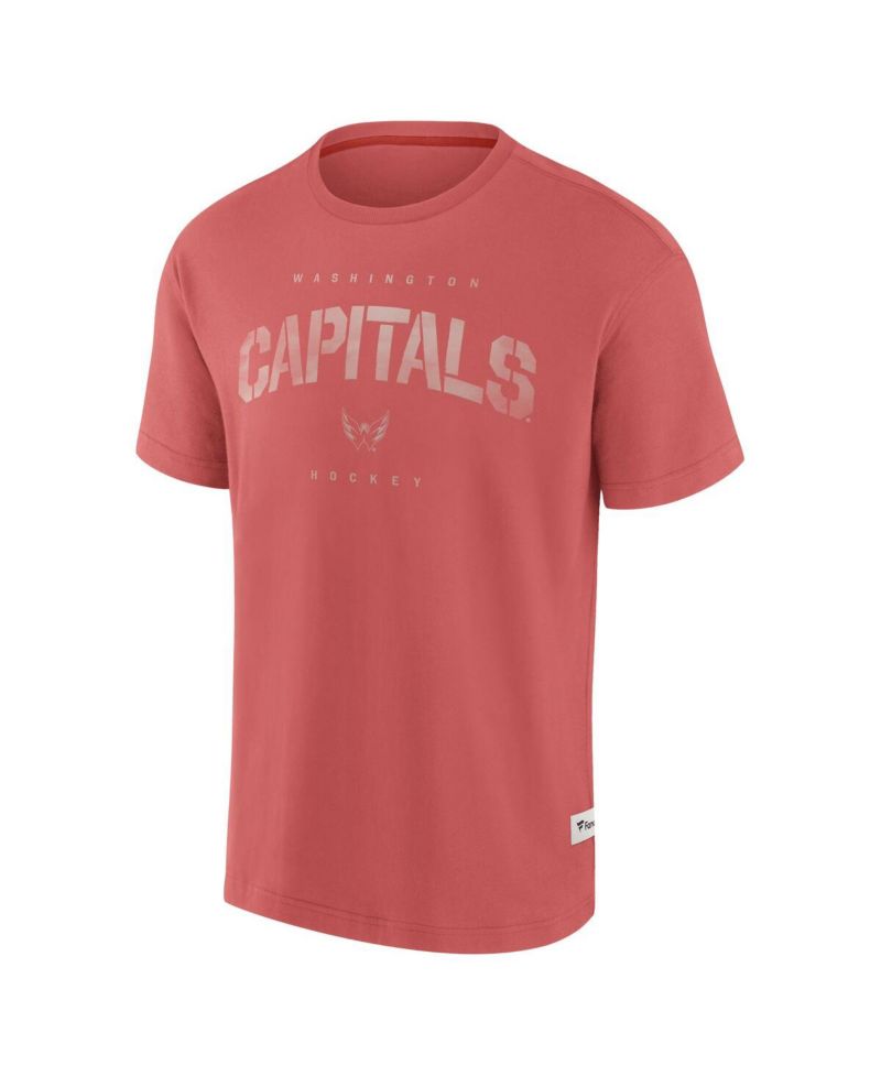Men's Red Washington Capitals Elements Weathered Tonal Future Ground T-Shirt