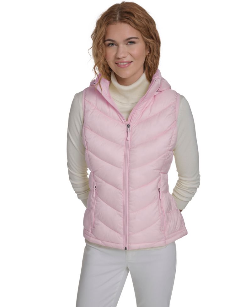 Women's Packable Hooded Puffer Vest