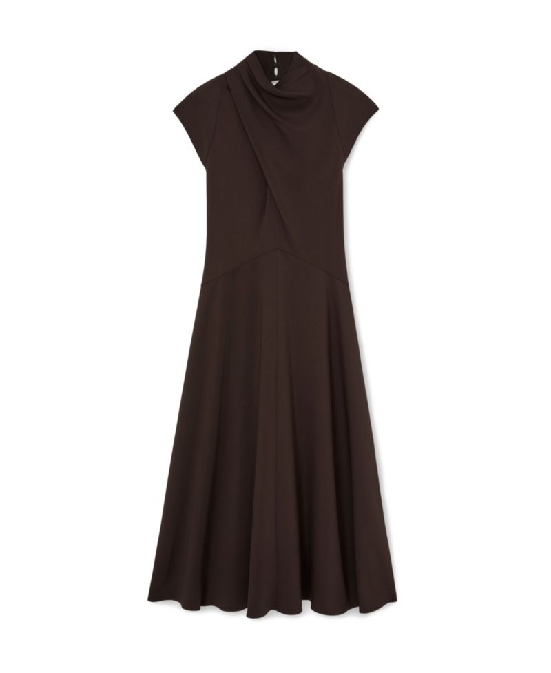 Women's Alma Cap-Sleeve A-Line Midi Dress