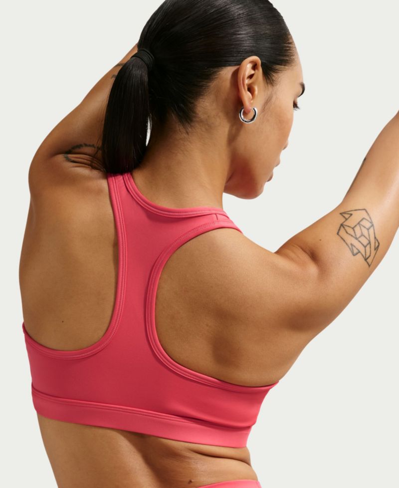Plus Size Active Medium-Support Padded Logo Sports Bra