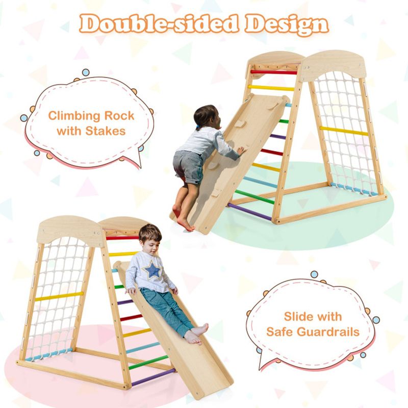6-in-1 Wooden Jungle Gym