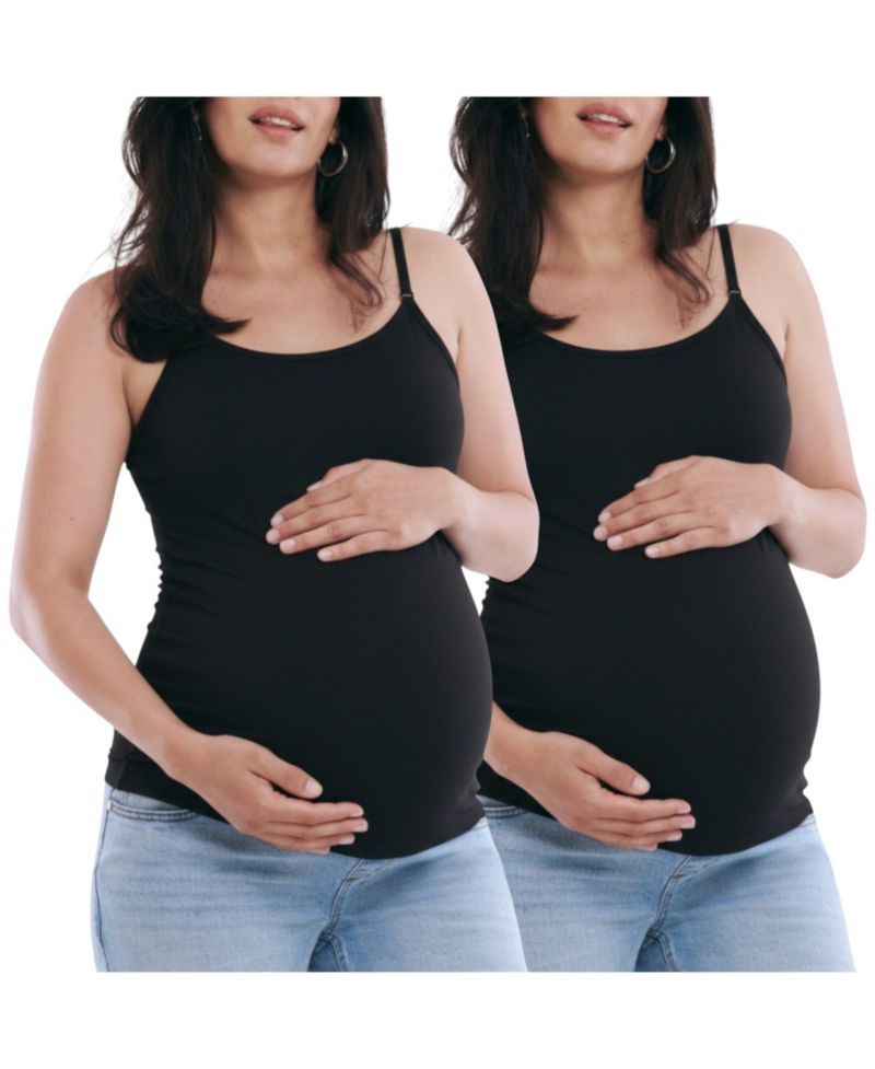 Women's Motherhood Clip Down Nursing Tank Top Cami