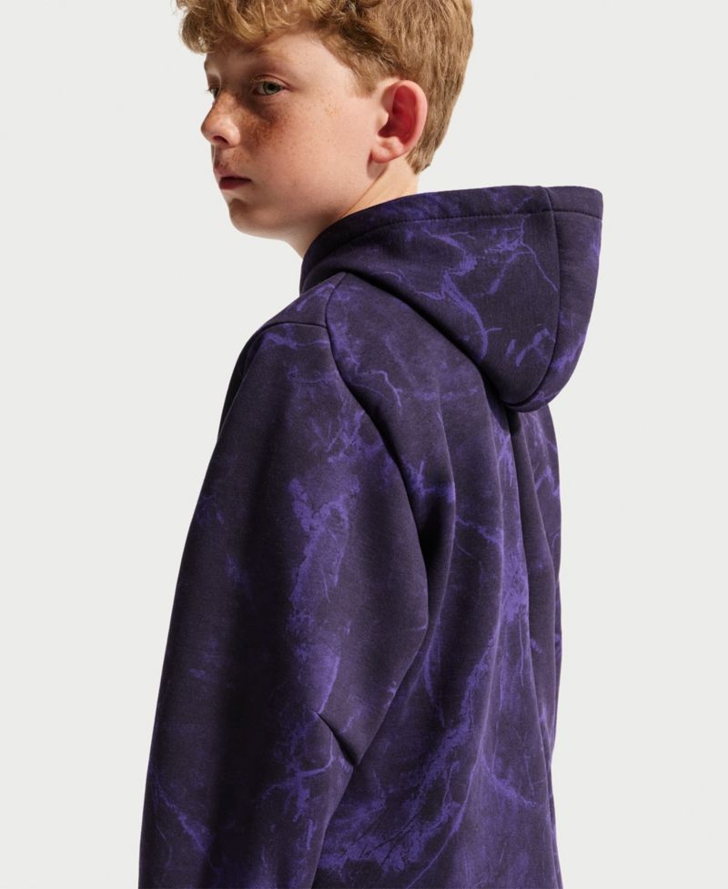 Big Boys and Girls Purple Barcelona 2026/27 Away Club Tri-Blend Hoodie