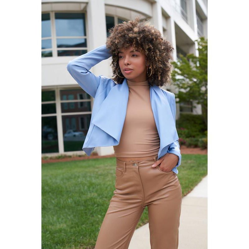 Women's Lauren Faux Leather Cropped Jacket
