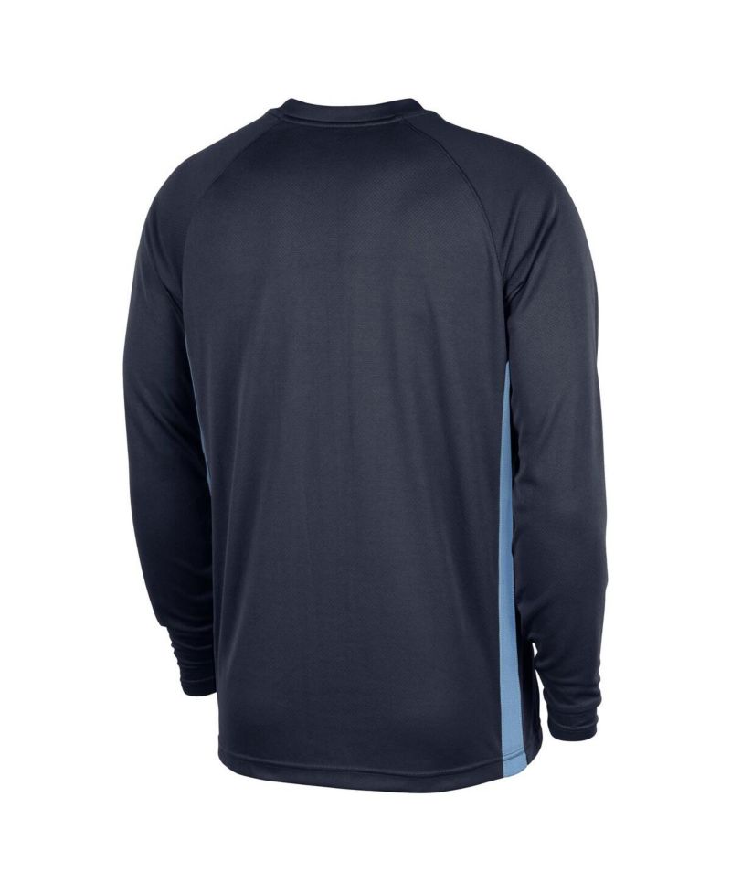 Men's Navy Memphis Grizzlies 2025/26 Authentic Pre-Game Legend Dri-FIT Long Sleeve Shooting T-Shirt