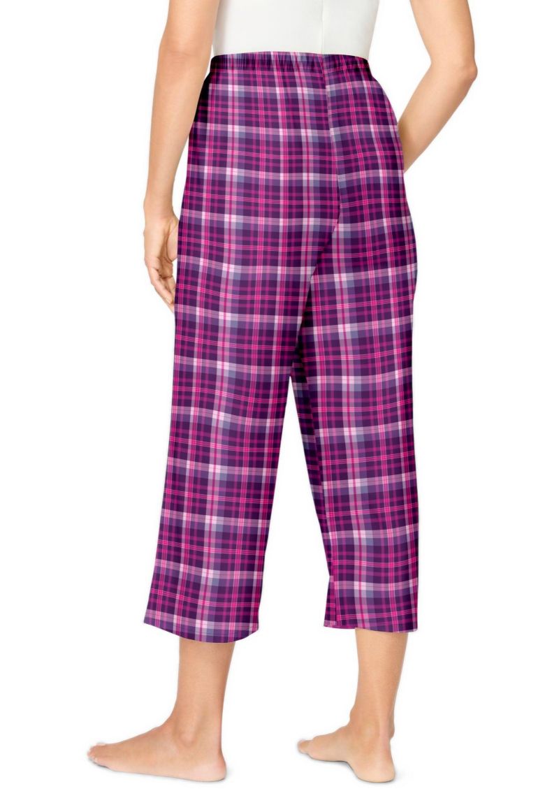 Plus Size Dreams and Co. Woven Sleep Capri Pant