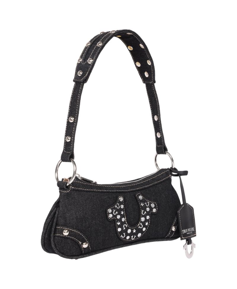 Horseshoe Denim shoulder bag
