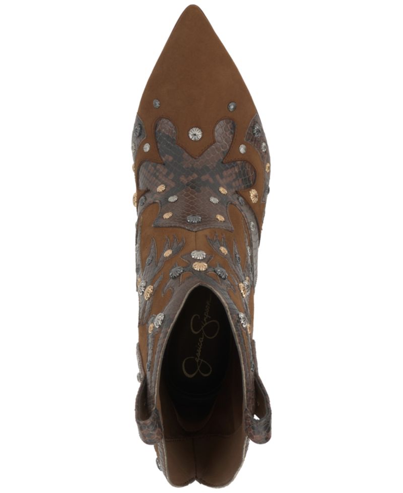 Women's Palieve Stiletto Studded Western Dress Booties