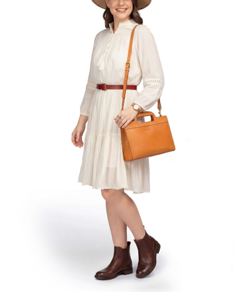 Women's Genuine Leather Sleek Creek Crossbody Bag
