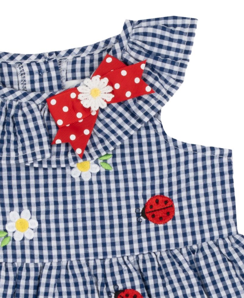 Baby Girls' Seersucker Sleeveless Top and Capri Pants, 2-Piece Set