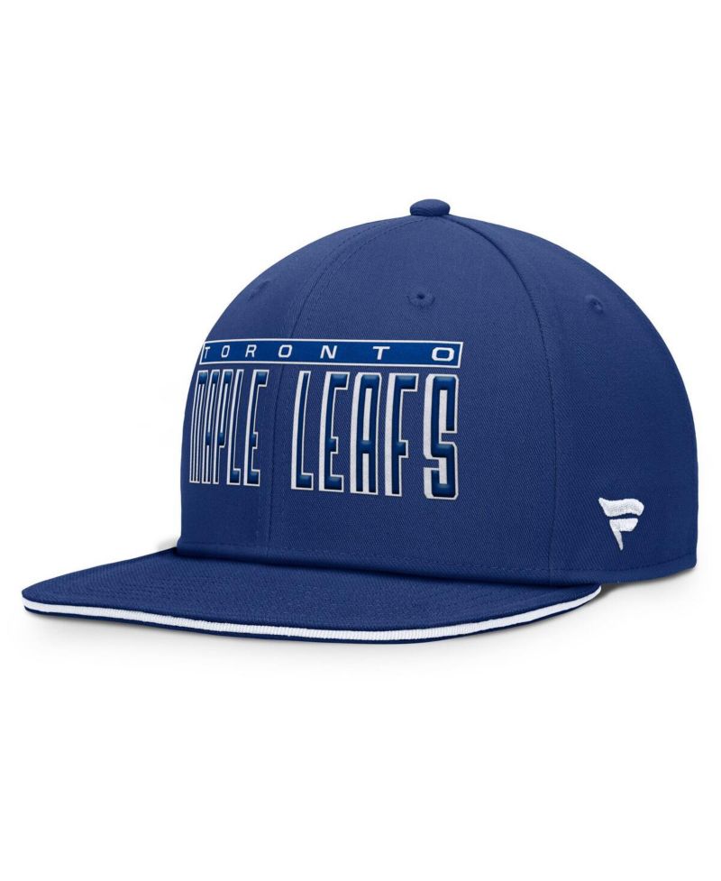 Men's Blue Toronto Maple Leaf's Fundamental Gino Stack Snapback Hat