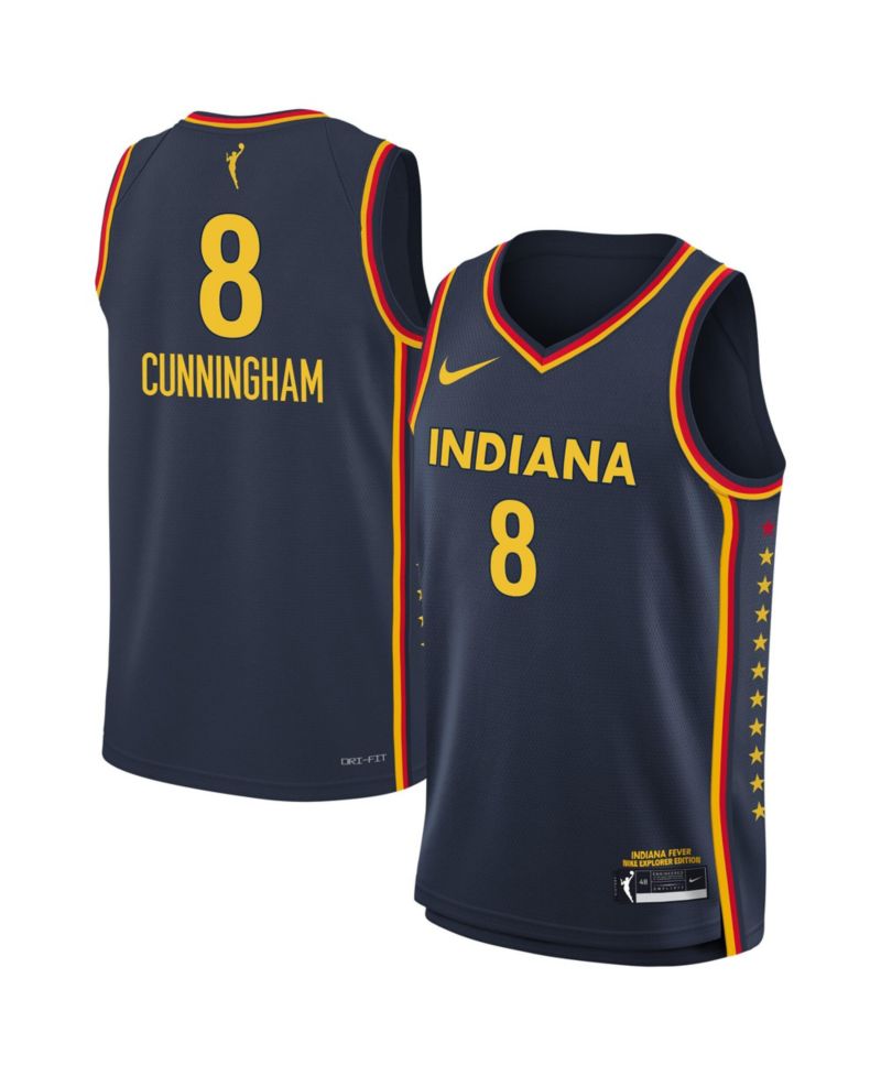 Big Boys and Girls Nike Sophie Cunningham Navy Indiana Fever Explorer Edition Jersey