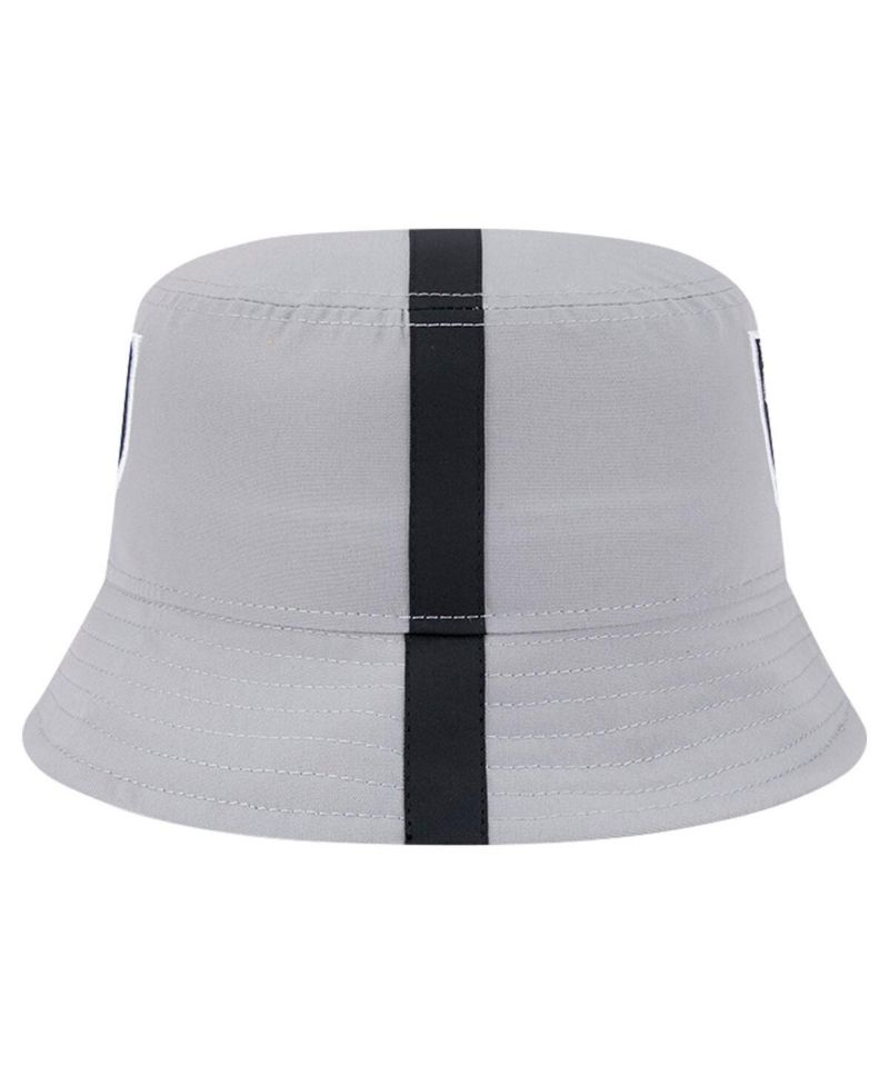 Men's Gray Las Vegas Raiders Helmet Bucket Hat