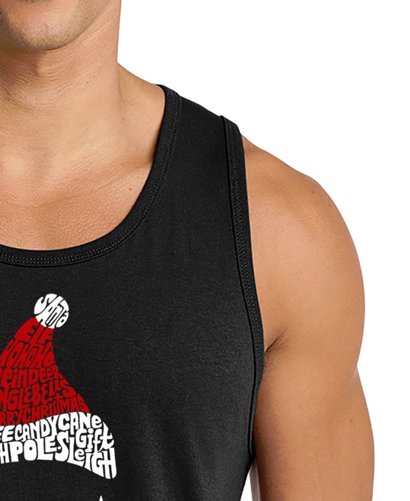 Men's Christmas Santa Graphic Tank Top