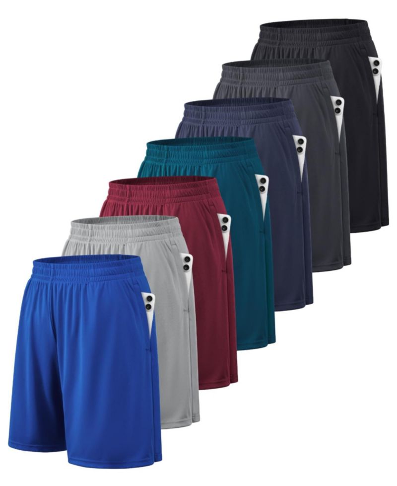 Quick Dry Men's Athletic Workout Shorts With Pockets Drawstring Waist