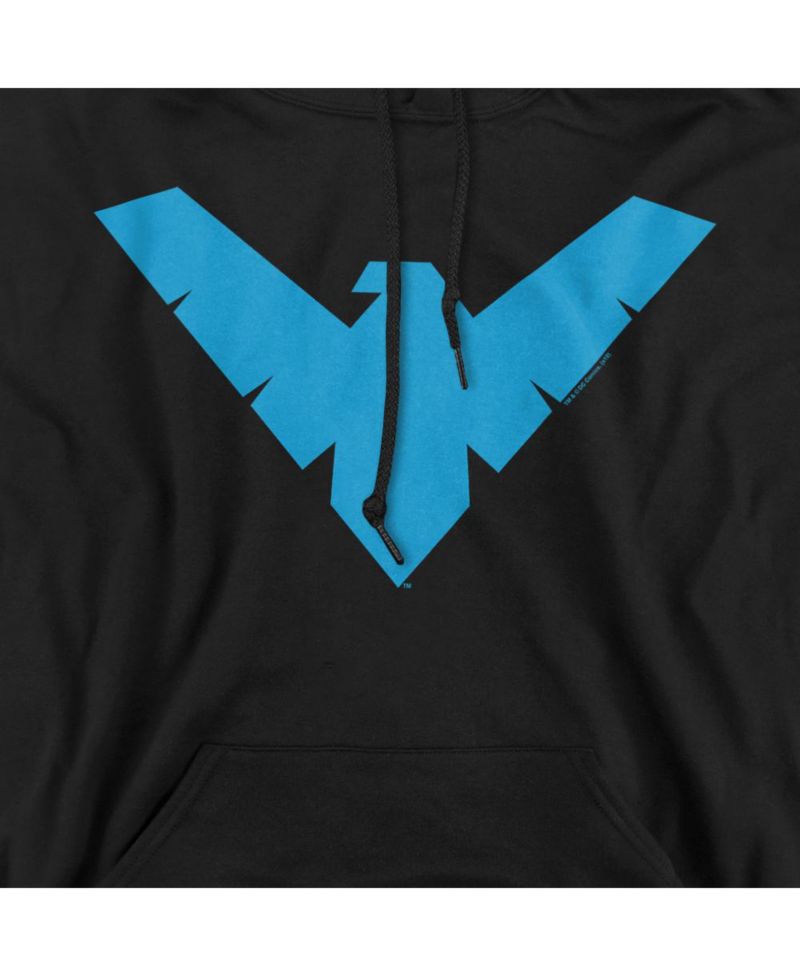 Men's Nightwing Symbol Graphic Pull-Over Hoodie
