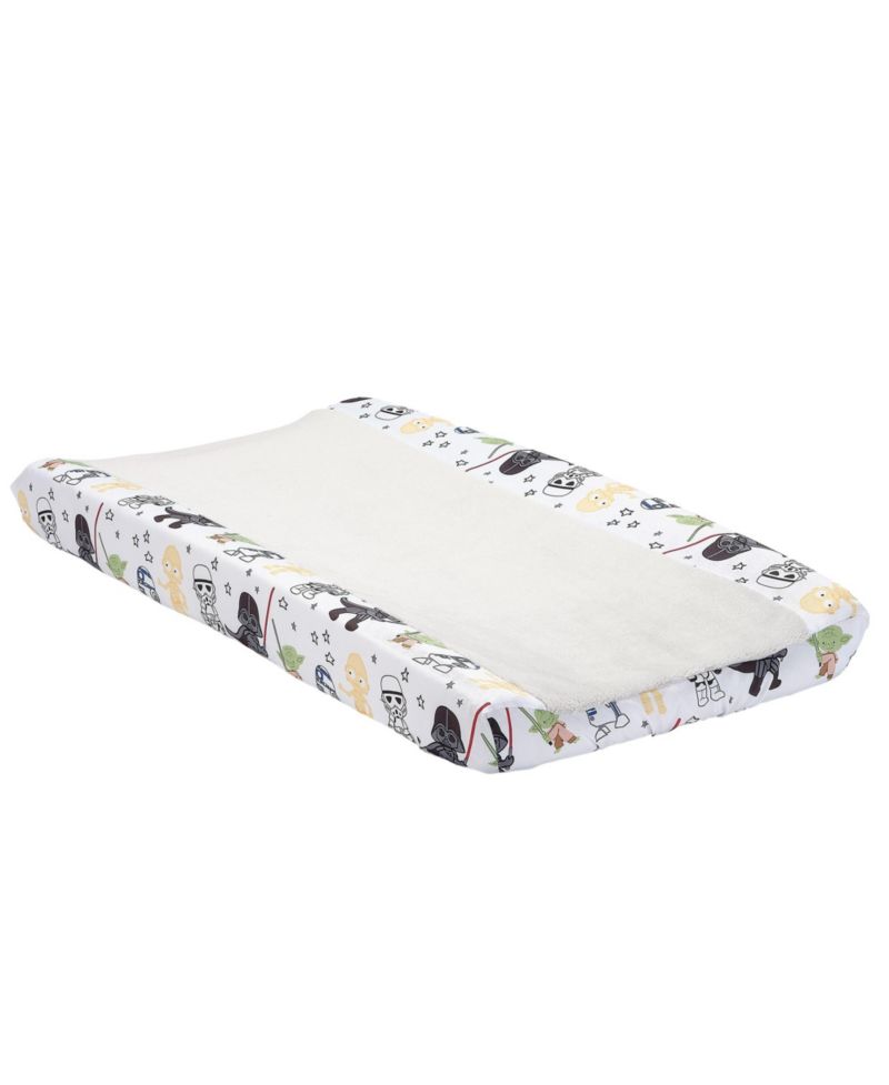 Lambs and Ivy Star Wars Classic Changing Pad Cover - Yoda/Darth Vader/R2-D2/C-3PO