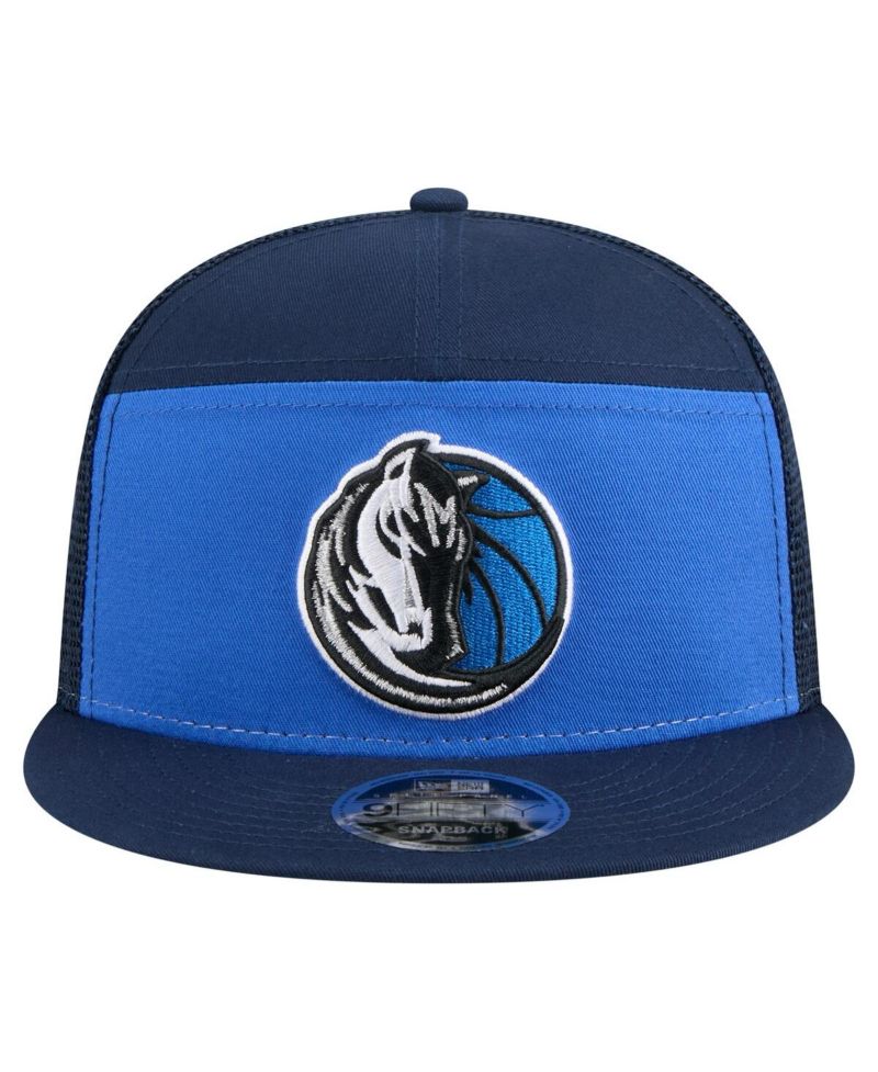 Men's Blue/Navy Dallas Mavericks Outdoor Split Panel 9FIFTY Snapback Hat