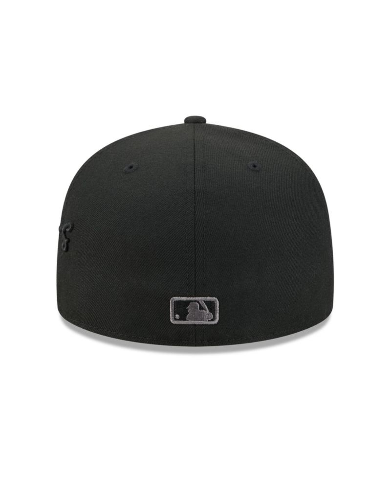 Men's Black Houston Astros Side Script 59FIFTY Fitted Hat