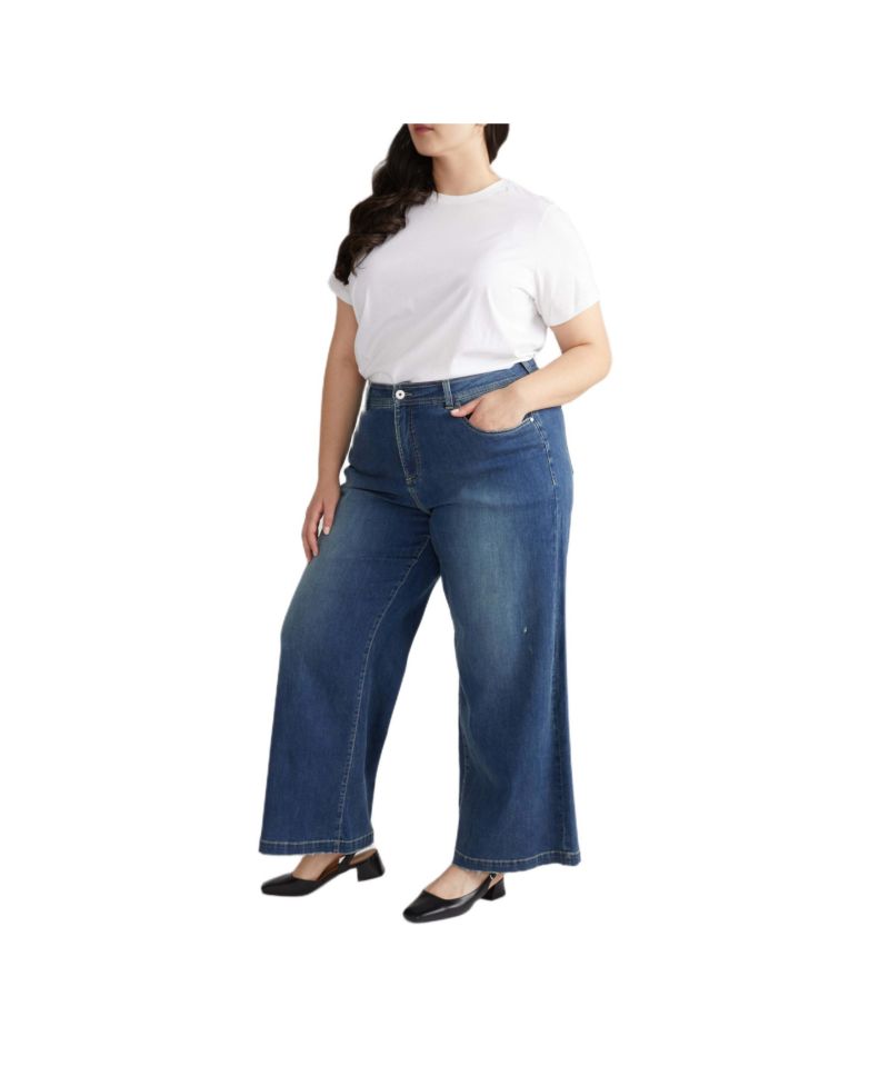 Women's Plus Size Comfort Denim Trouser Jeans