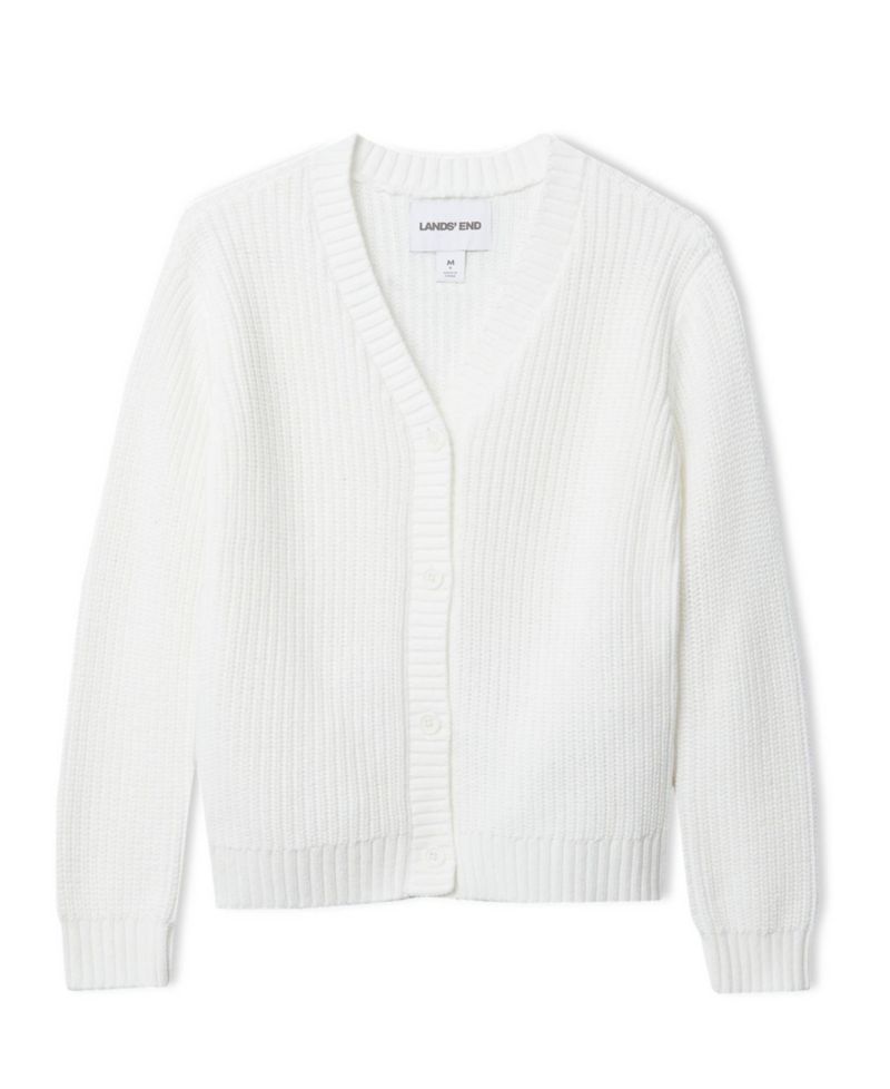 Girls Button Front Knit Cardigan