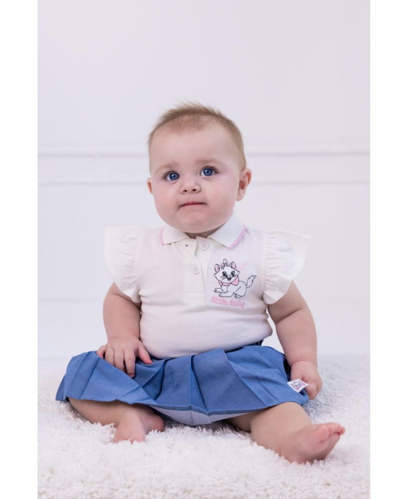 Marie Baby Girls' ( new born to 24 M ) BambiP leated 2-Piece Bodysuit and Skirt Set