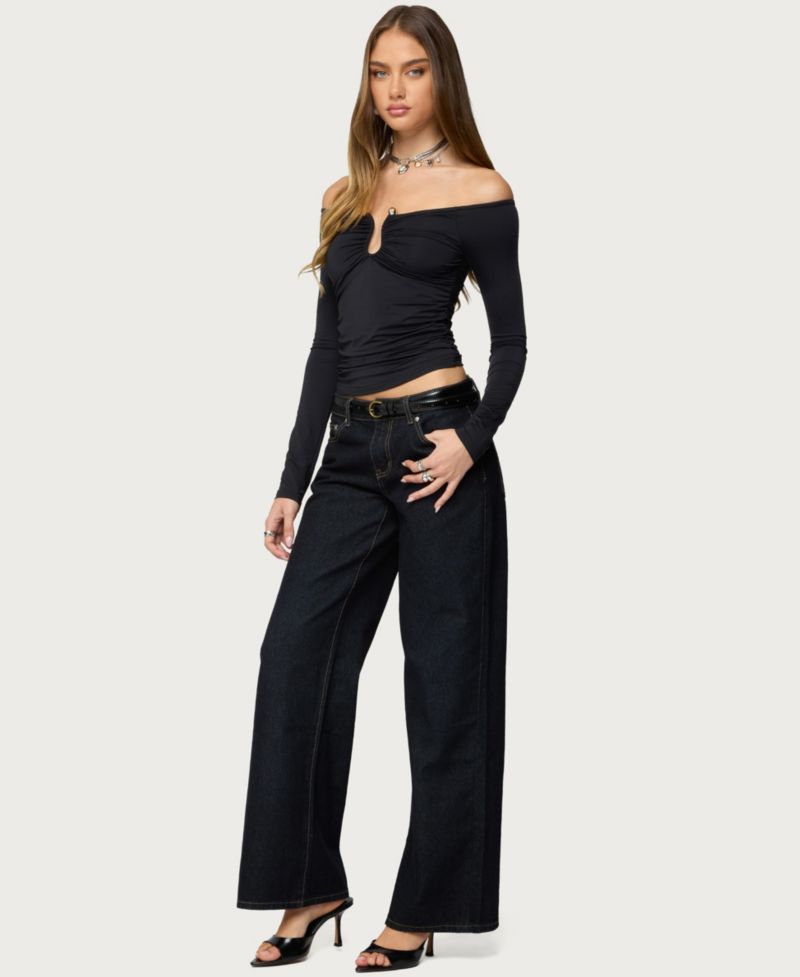 Women's Halle Curved U Off Shoulder Top