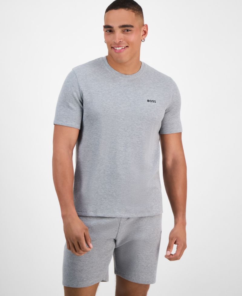 Men's Waffle-Knit Sleep T-Shirt