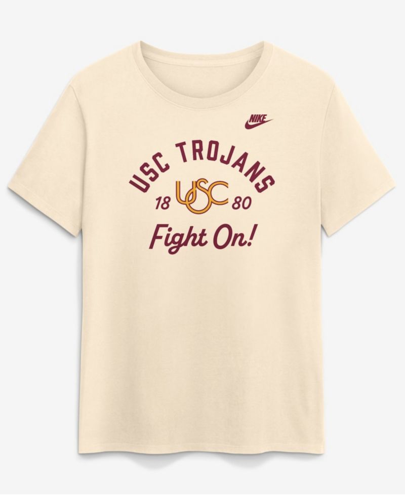 Women's Natural USC Trojans Legacy Team Name T-Shirt