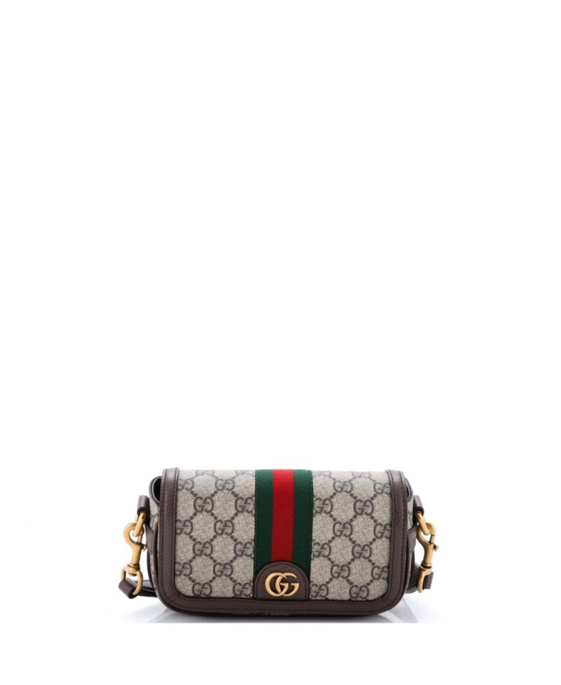 Mini Ophidia Flap Convertible Shoulder Bag GG Coated Canvas