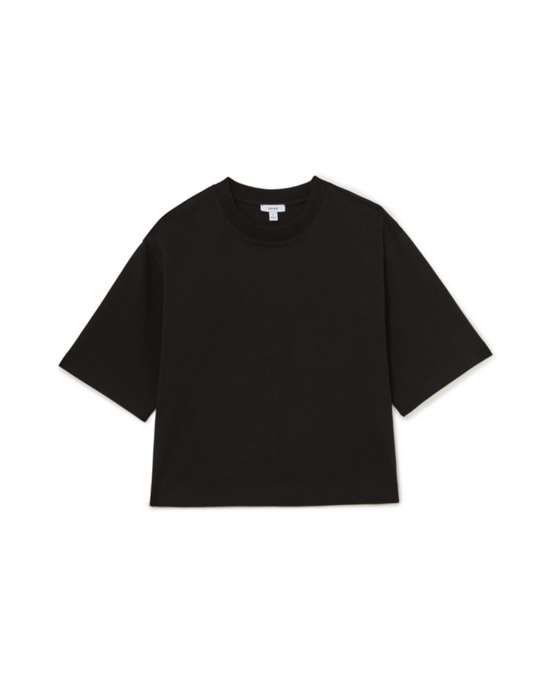 Women's Lara Oversized Ribbed-Crewneck Short-Sleeve T-Shirt