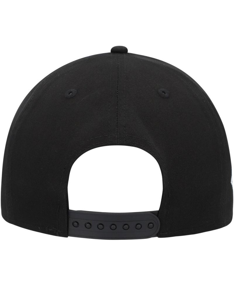 Men's Black, Scarlet NASCAR 9FORTY A-Frame Trucker Snapback Hat