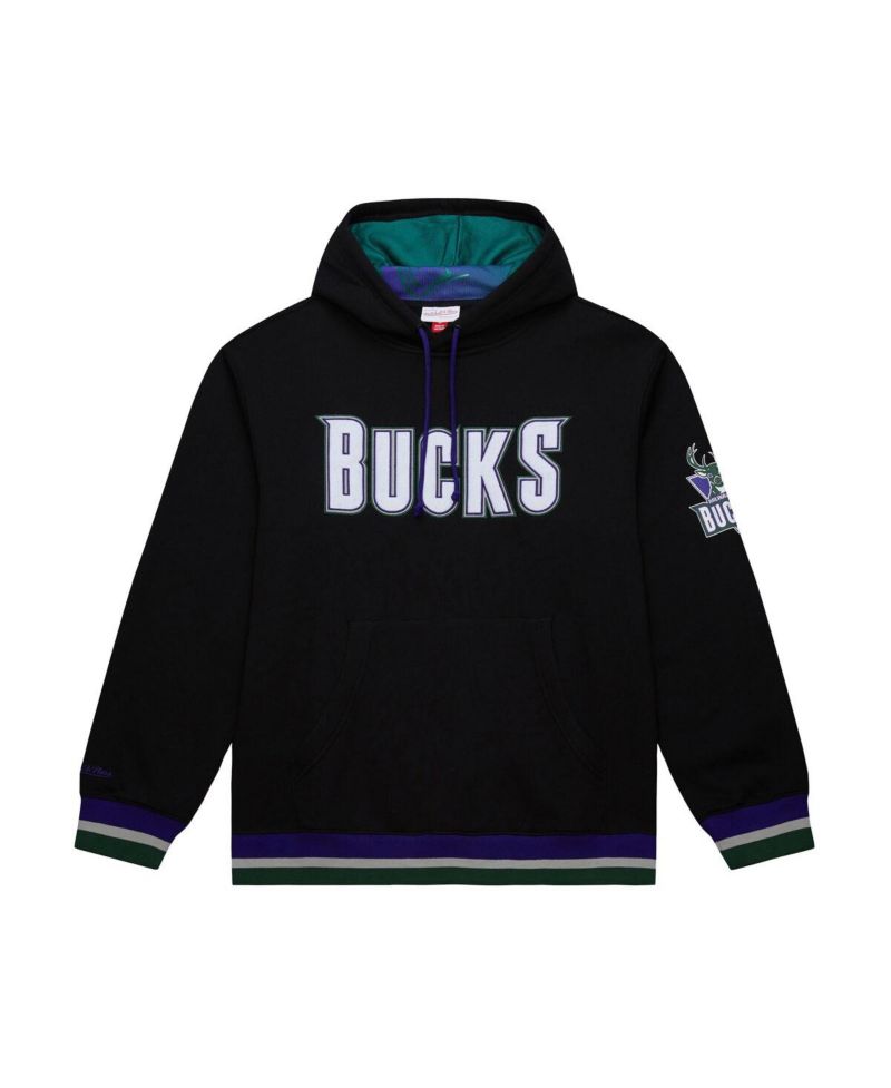 Men's and Women's Black Milwaukee Bucks Heavyweight Hoodie
