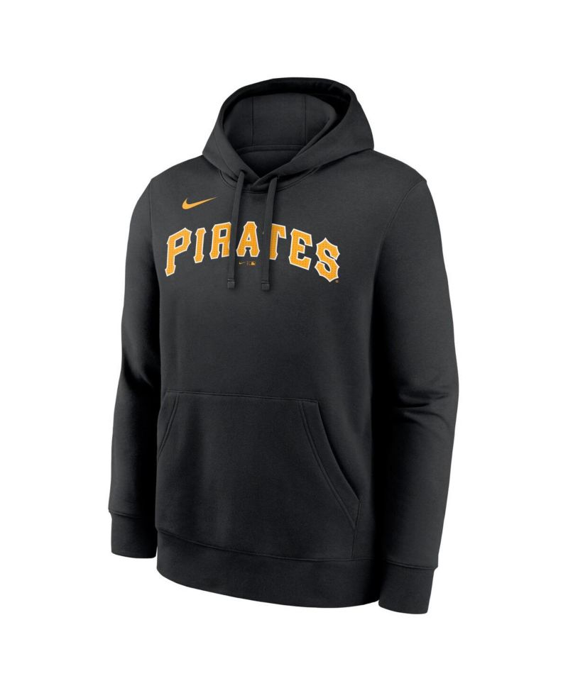 Men's Paul Skenes Black Pittsburgh Pirates Player Name & Number Club Fleece Pullover Hoodie
