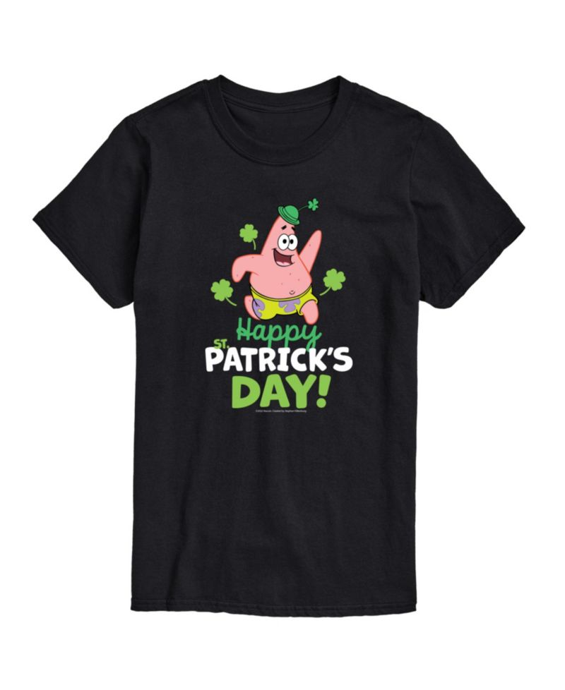 Men's SpongeBob SquarePants Happy Patrick's Day Short-Sleeve T-Shirt