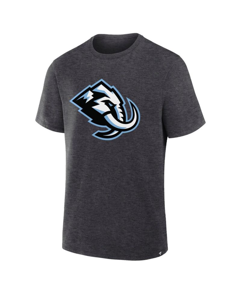 Men's Heather Charcoal Utah Mammoth Primary Logo Legacy T-Shirt