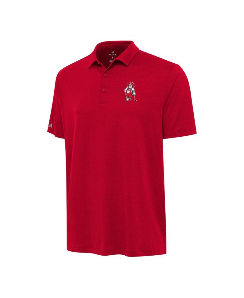 Men's Red Nebraska Huskers Reprocess Polo Shirt