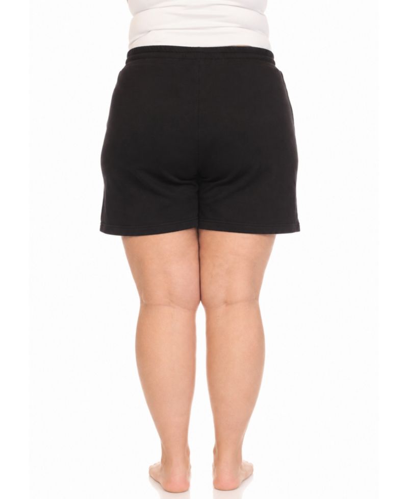 Plus Size Drawstring Lounge Shorts