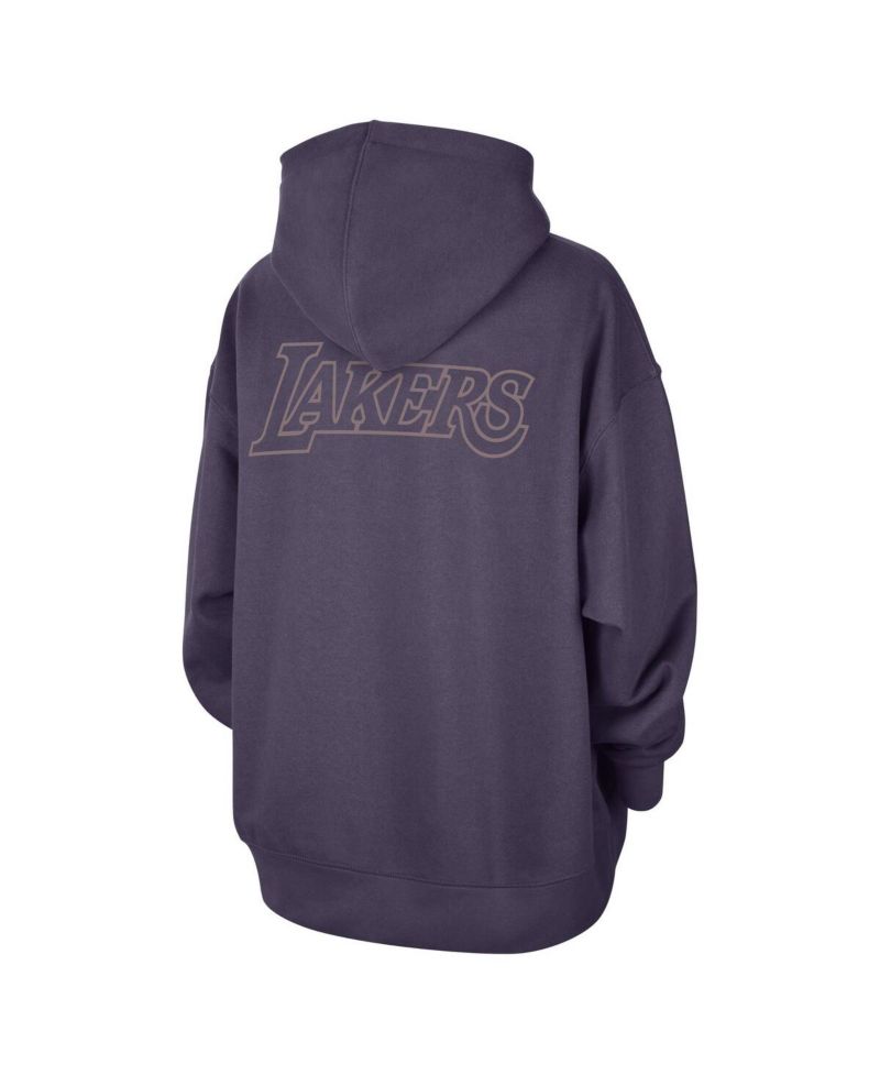 Women's Purple Los Angeles Lakers Courtside Statement Edition Oversize Pullover Hoodie