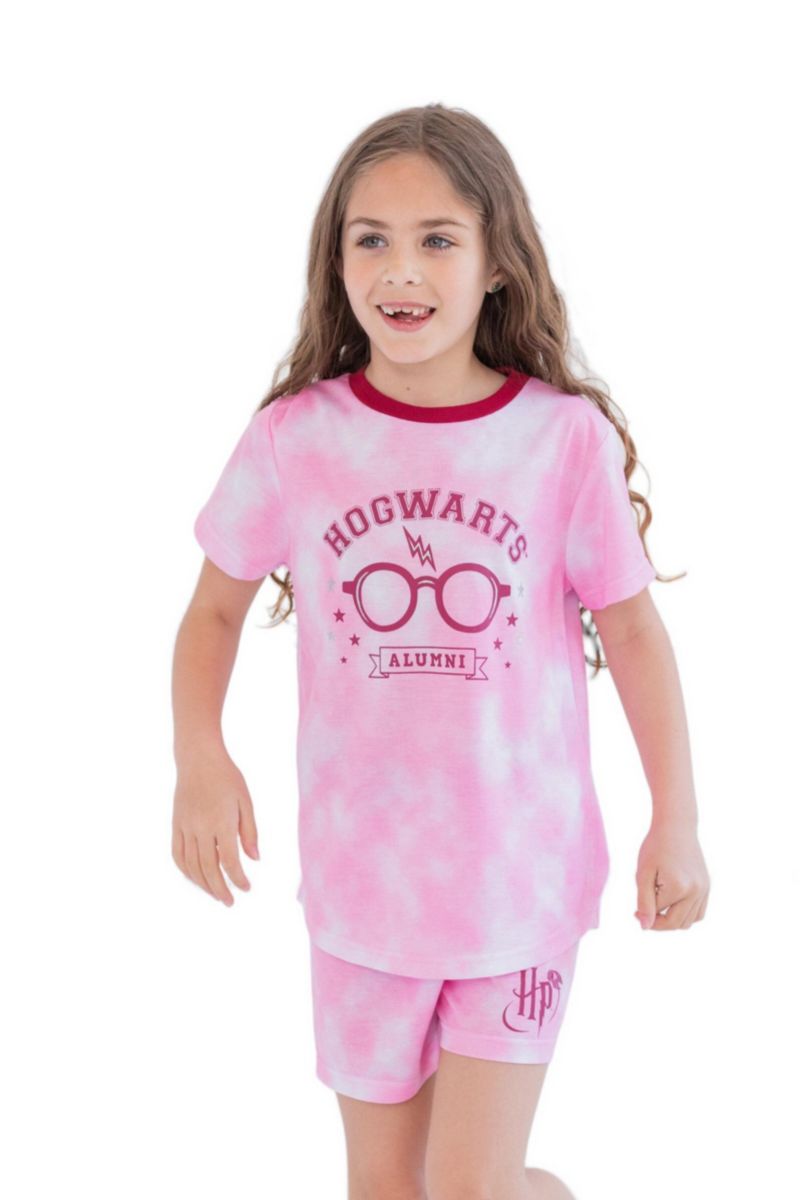 Girls' 2-Piece Pajama Shirt and Shorts Set
