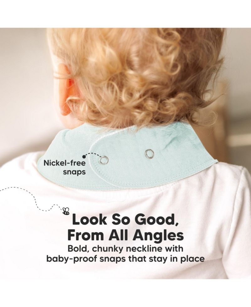 8pk Quin Bandana Bibs, Baby Bibs for Drooling and Teething, Cotton Drool Bibs for Baby Girl, Baby Boy