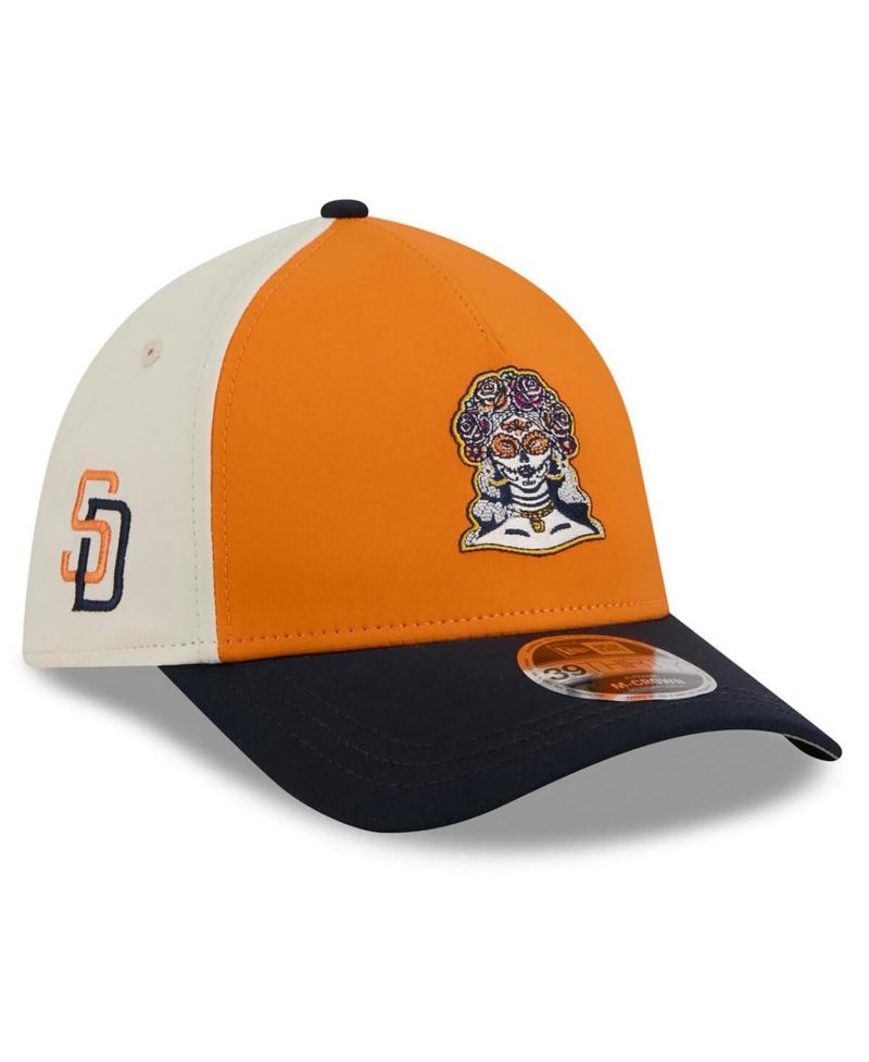 Men's Orange/Navy San Diego Padres 2026 City Connect M-Crown A-Frame 39THIRTY Flex Hat